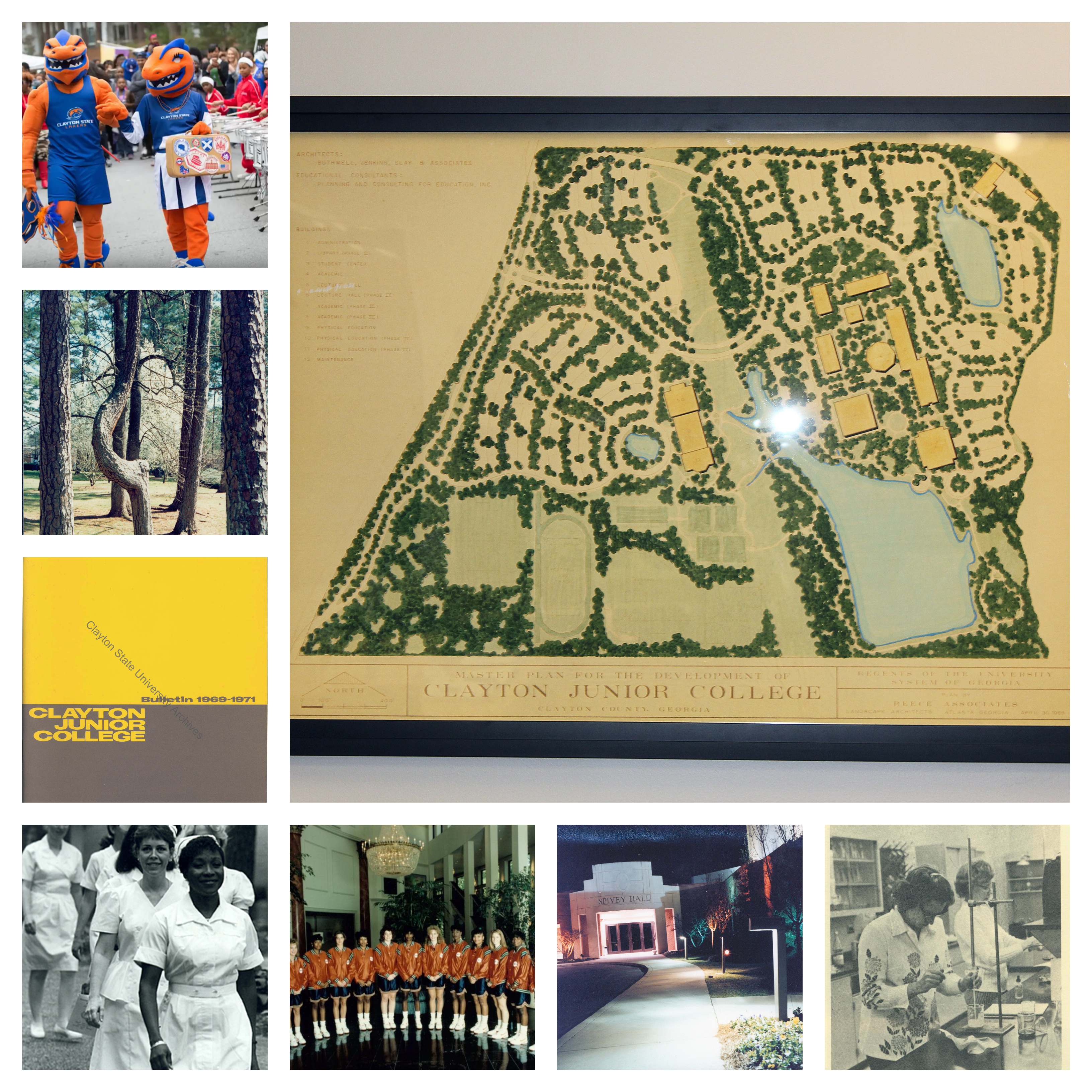 Collage photo of items from the CSU Archives holdings