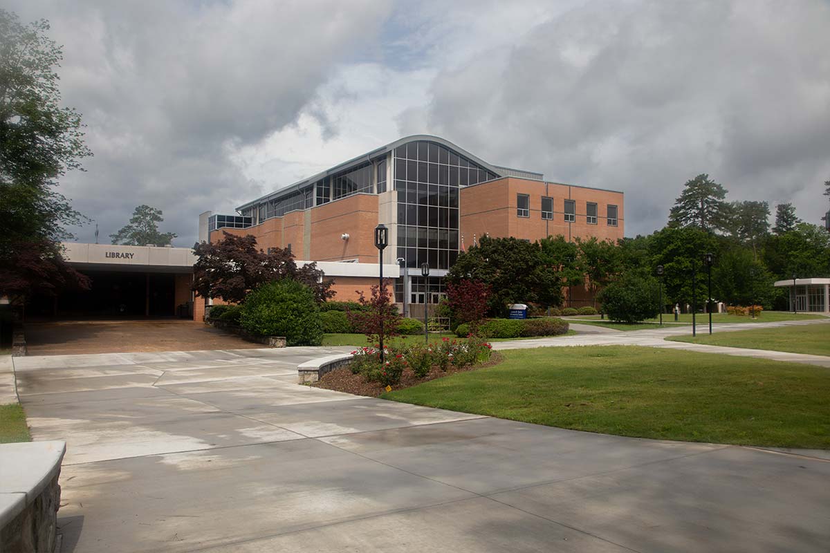 Campus quad looking at the University Center