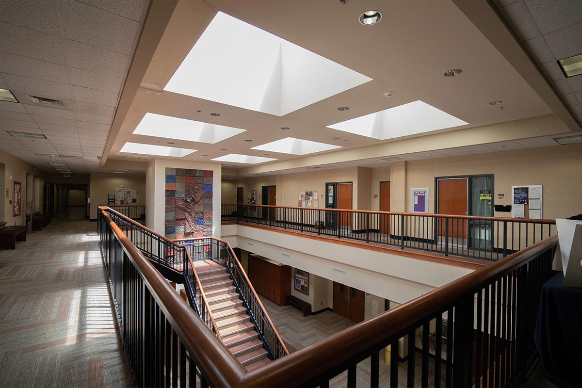 Carnes Hall atrium upstairs