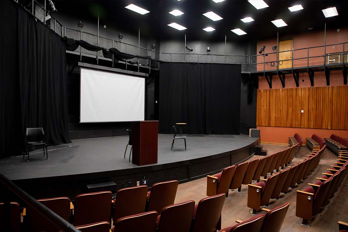 The Crescent Theatre looking at the stage