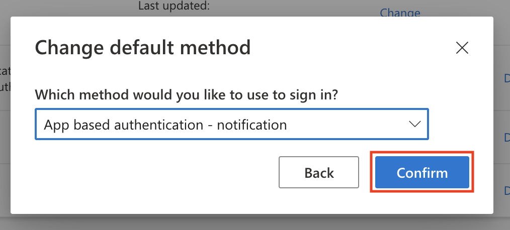 change default method