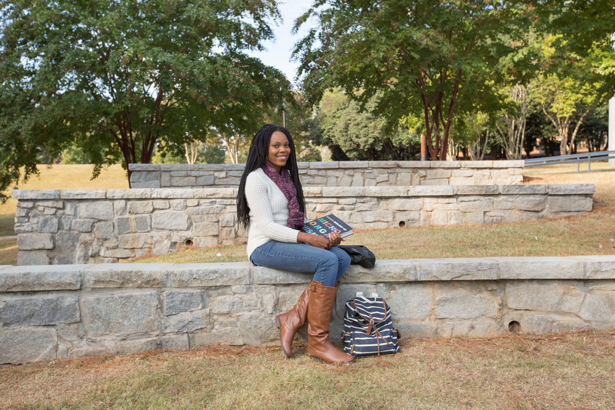 Tatiana Bradley on campus