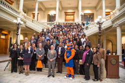 Clayton State faculty, staff and students at the Georgia Capitol