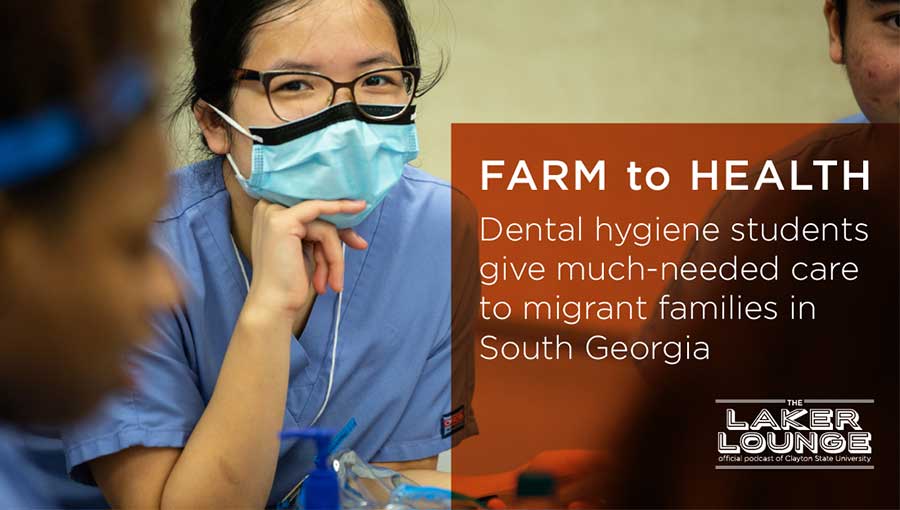 Farm to Health Dental hygiene student