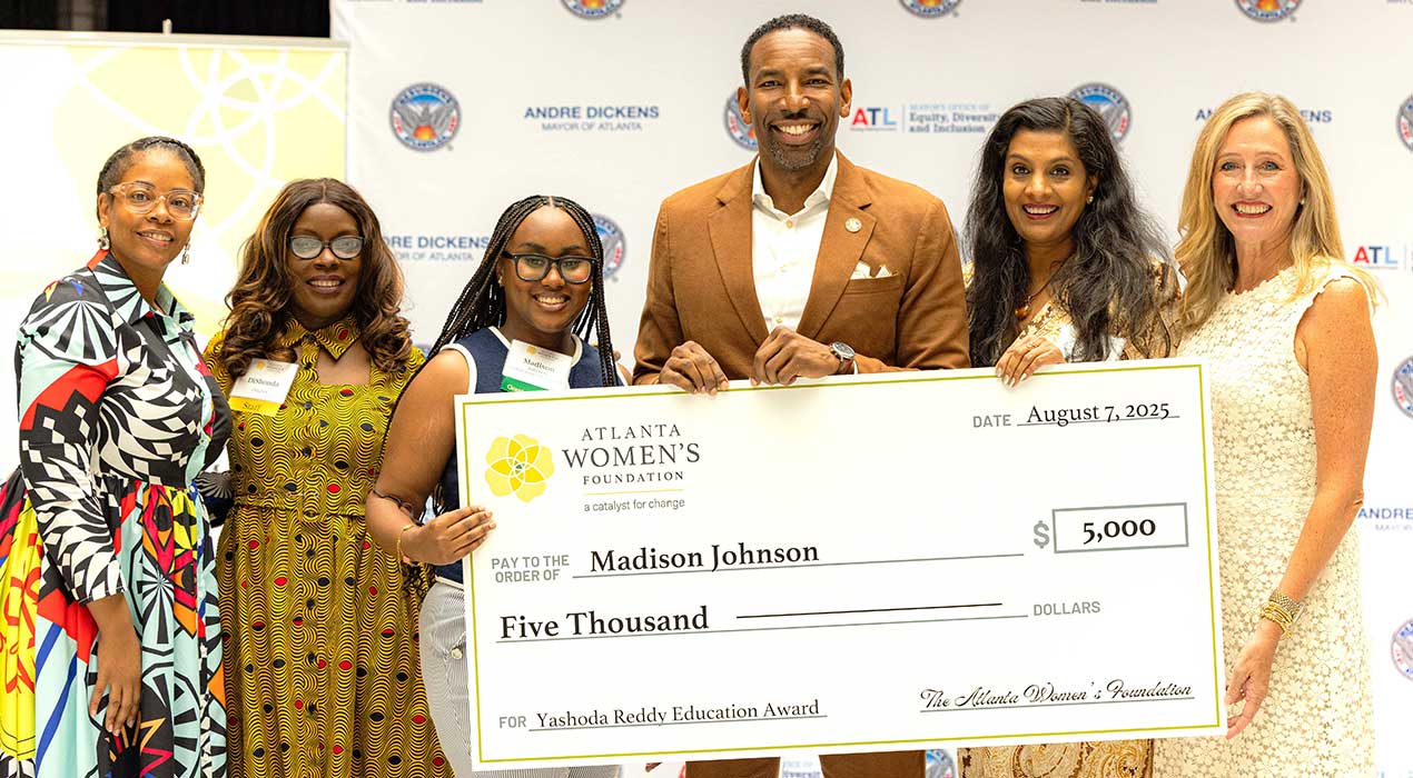AWF members and the the award winner