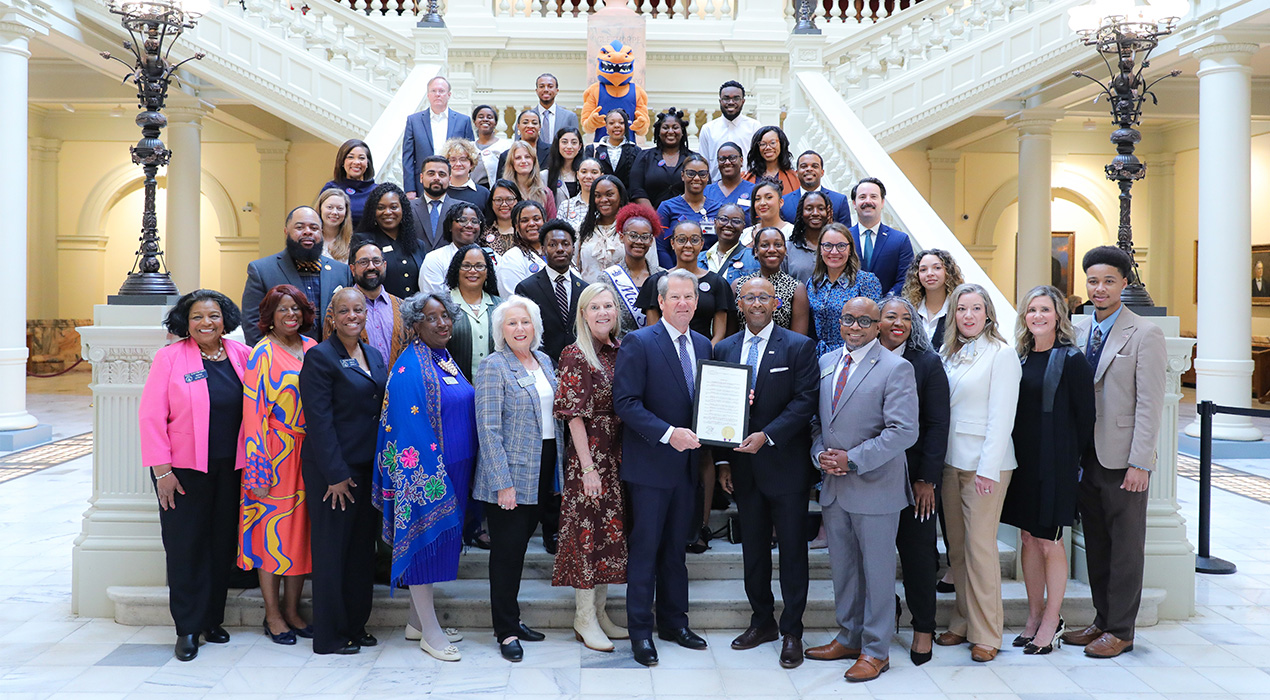 clayton-state-group-photo-with-governor-brian-kemp
