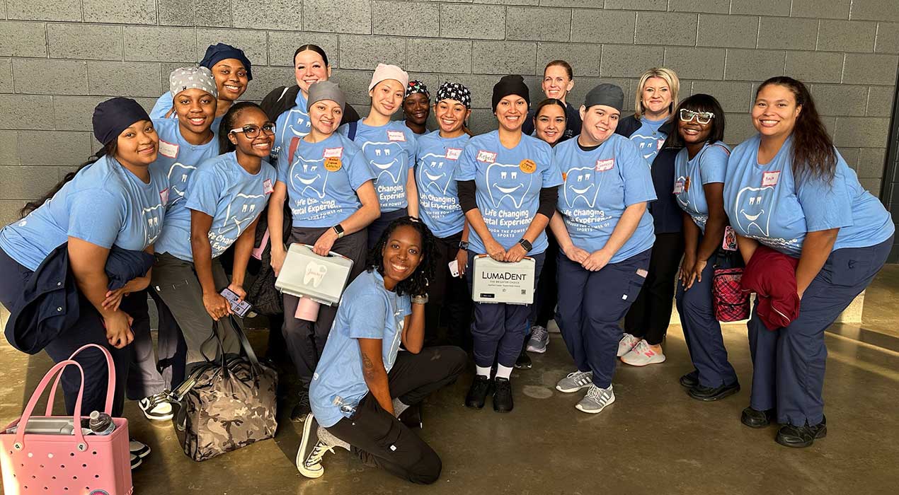 Clayton State's Dental Hygiene Department is all smiles after providing smiles