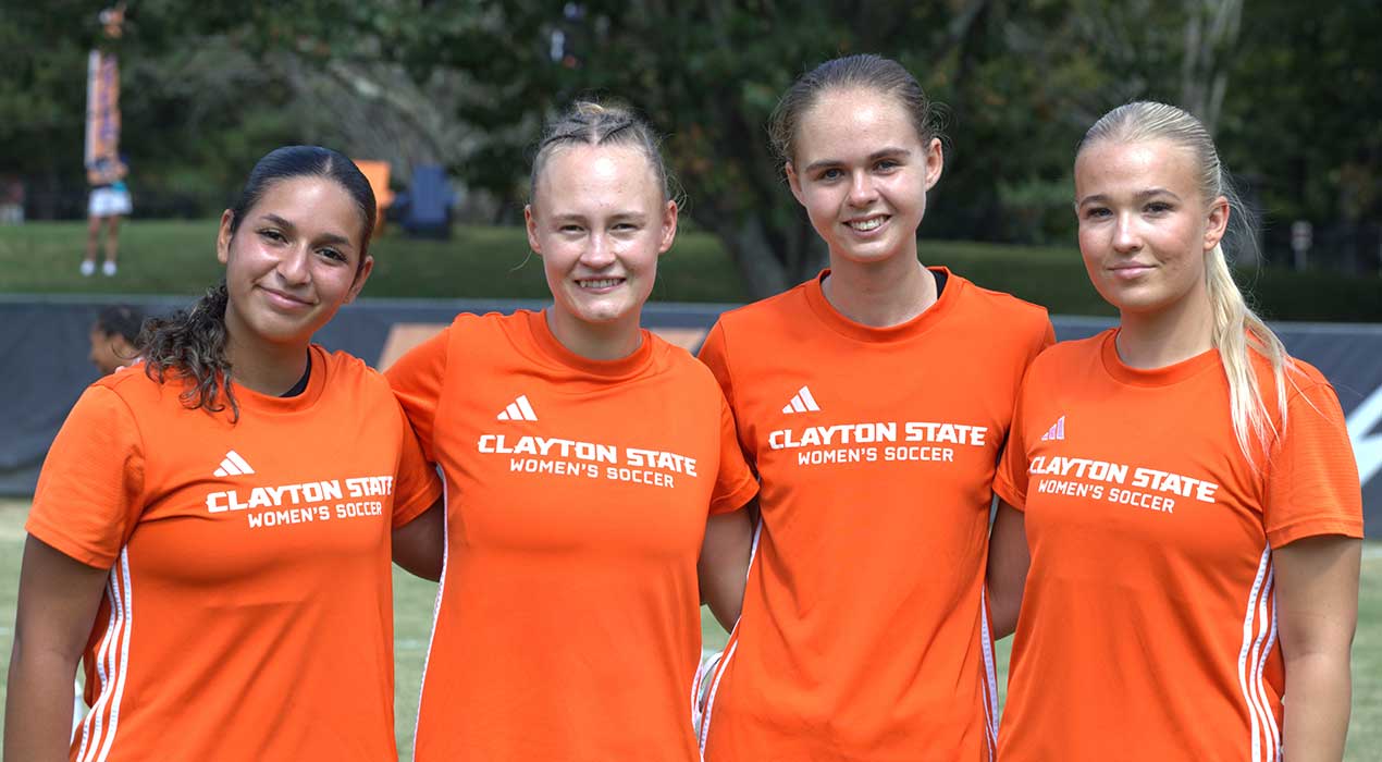 Four Women International Soccer Players