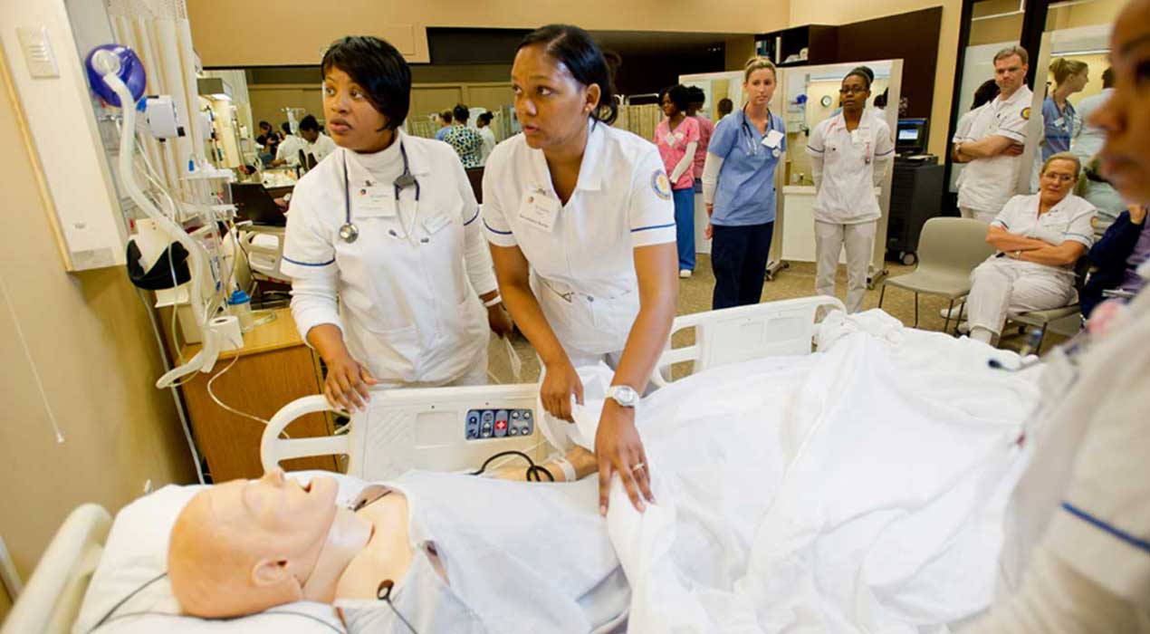 Nursing students at Clayton State University